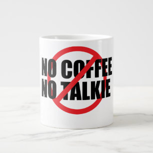Taza De Café Gigante No Café No Charla Divertido Amante del Café de la 