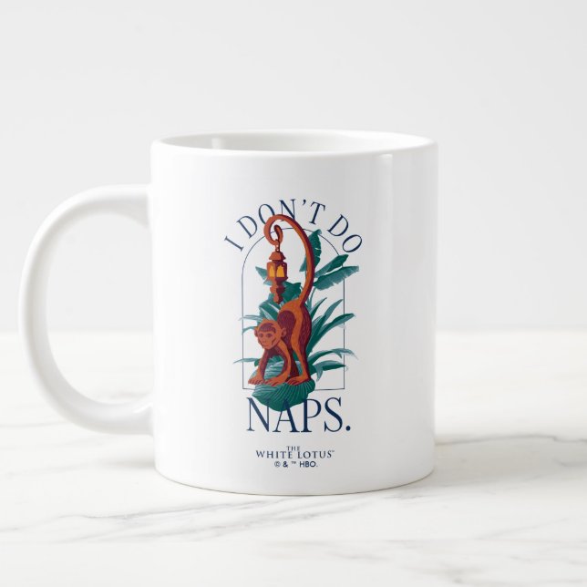 Taza De Café Gigante No hago el mono Naps - El Lotus blanco (Izquierda)