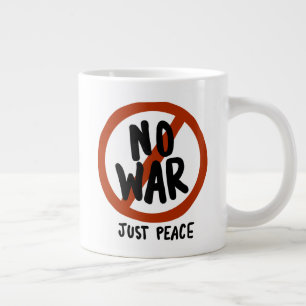 Taza De Café Gigante No hay guerra, sólo paz