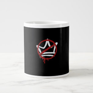 Taza De Café Gigante No Hay Reyes En América Desde 1776 Minimal Limpio