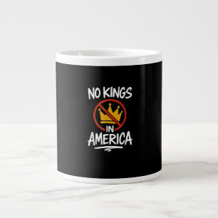 Taza De Café Gigante No hay reyes en América sin corona minimalista lim