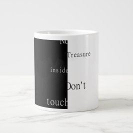 Taza De Café Gigante No Hay Tesoro Dentro - No Tocar 