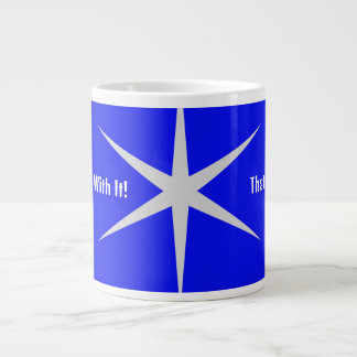 Taza De Café Gigante No juegues con esa parte. Colección negro/blanco