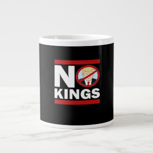 Taza De Café Gigante No Kings Anti Clásico Minimalista Limpio