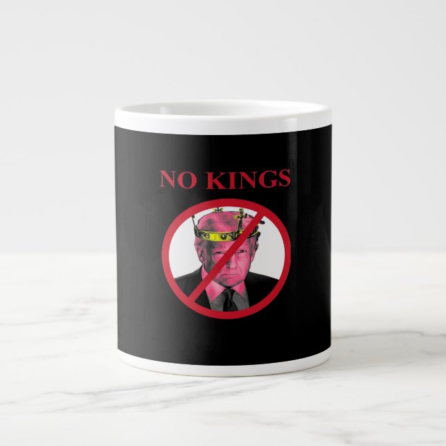Taza De Café Gigante No Kings Anti Creative Graphic Style (Frente)