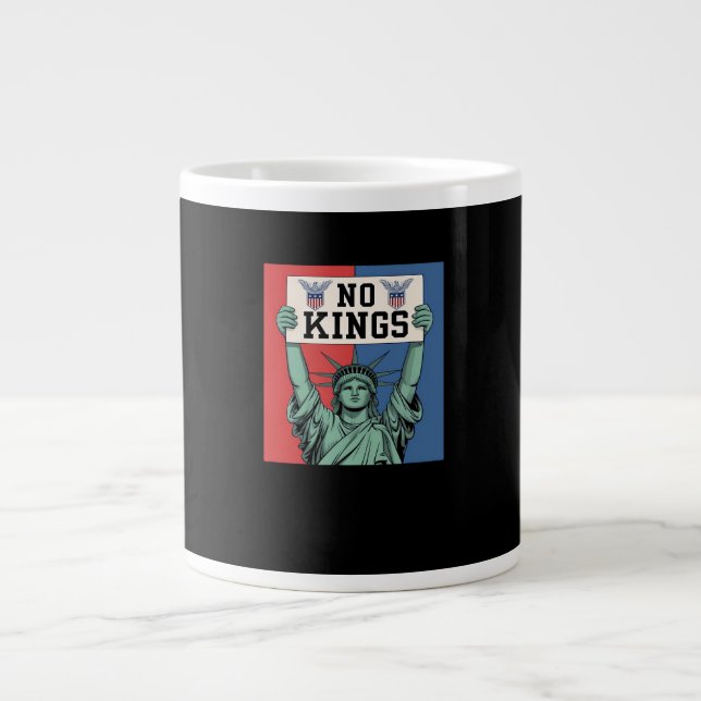 Taza De Café Gigante No Kings Classic Patriotic Style (Frente)