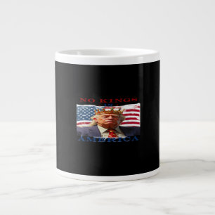 Taza De Café Gigante No Kings In America Diseño Creativo Anti-Trump