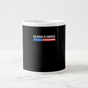 Taza De Café Gigante No Kings In America Estilo Patriótico