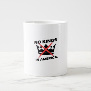 Taza De Café Gigante No Kings In America Estilo Retro Anti Esencial