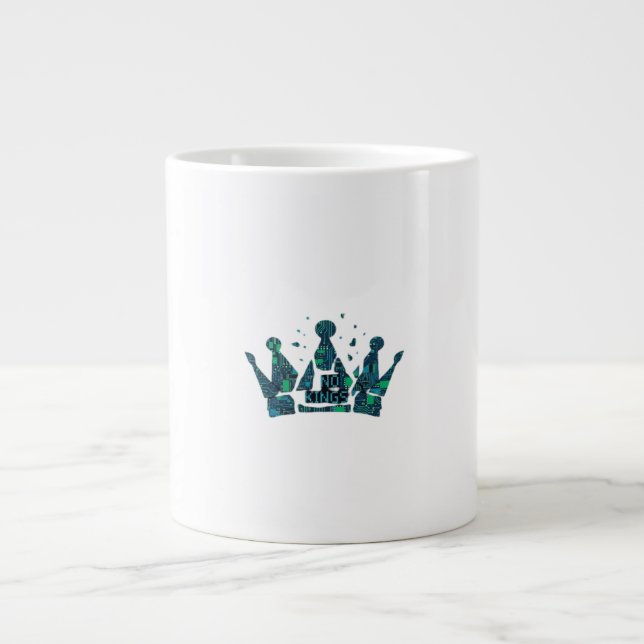 Taza De Café Gigante No Kings In America Freedom Aesthetic (Frente)