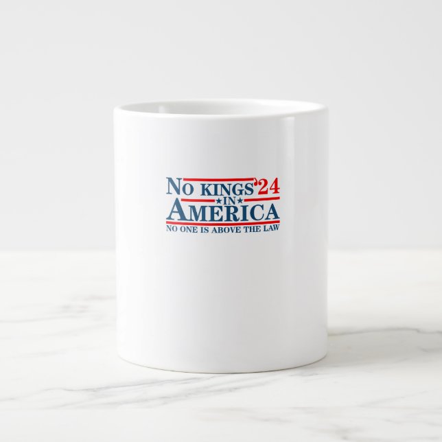 Taza De Café Gigante No Kings In America Retro Classic (Frente)