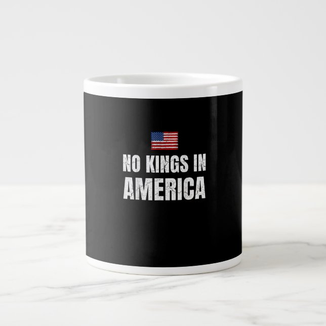 Taza De Café Gigante No Kings In America United States Independence Fre (Frente)