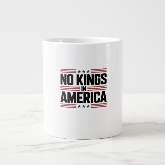 Taza De Café Gigante No Kings In America USA Creative Style (Frente)