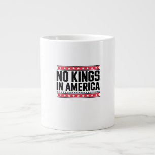 Taza De Café Gigante No Kings In America USA Minimal Limpio