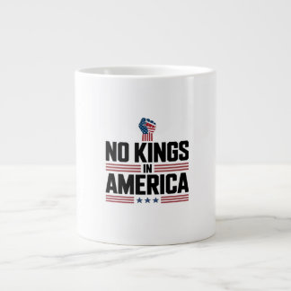 Taza De Café Gigante No Kings In America USA Retro Clásico
