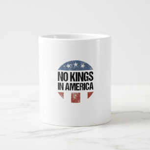 Taza De Café Gigante No Kings In America Vintage Patriótico No Kings Cr