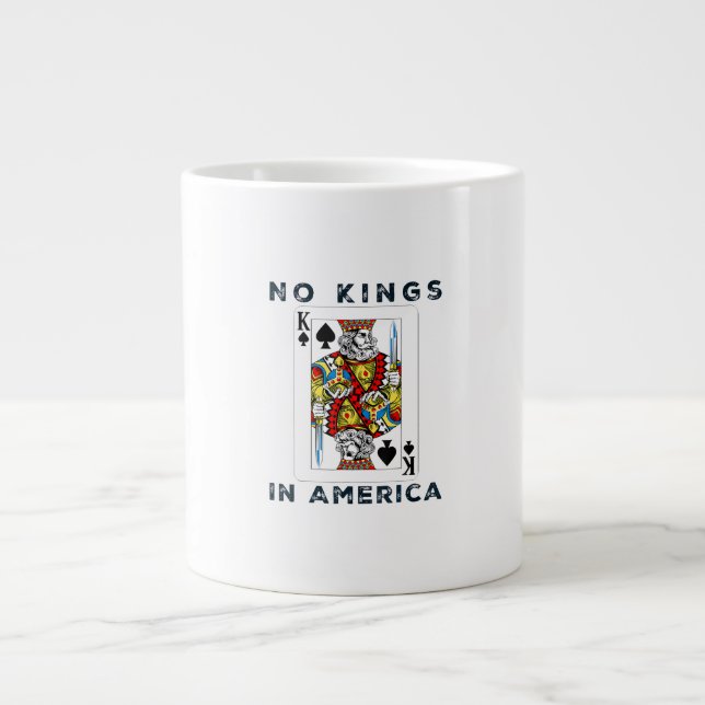 Taza De Café Gigante No Kings In America We The People Political Creati (Frente)