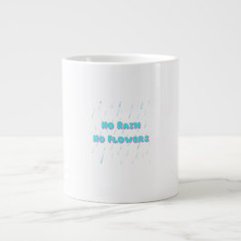 Taza De Café Gigante No Lluvia No Flores Cita Estética