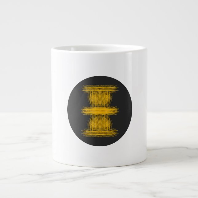 Taza De Café Gigante No me toques | ASMR silencioso Art (Frente)