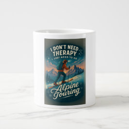 Taza De Café Gigante No necesito terapia, necesito ir de excursión alpi