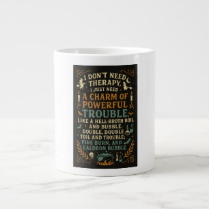 Taza De Café Gigante No necesito terapia, solo necesito burbuja de cald