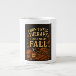 Taza De Café Gigante No necesito terapia, solo necesito Caída