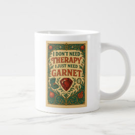 Taza De Café Gigante No necesito terapia, solo necesito granate