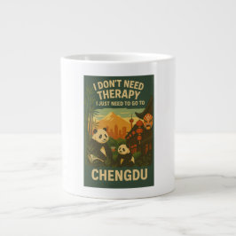 Taza De Café Gigante No necesito terapia, solo necesito ir a chengdu
