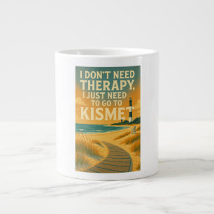 Taza De Café Gigante No necesito terapia, solo necesito ir a Kismet