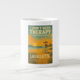 Taza De Café Gigante No necesito terapia, solo necesito Lavallette