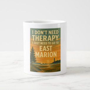 Taza De Café Gigante No necesito terapia, solo necesito Marion Oriental