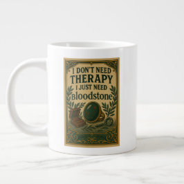 Taza De Café Gigante No necesito terapia, solo necesito piedra de sangr