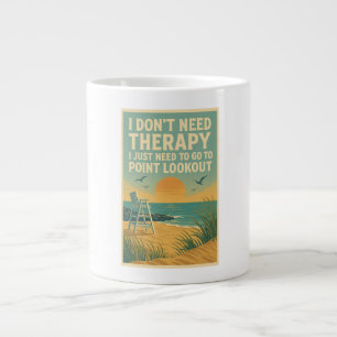 Taza De Café Gigante No necesito terapia, solo necesito un punto de bús