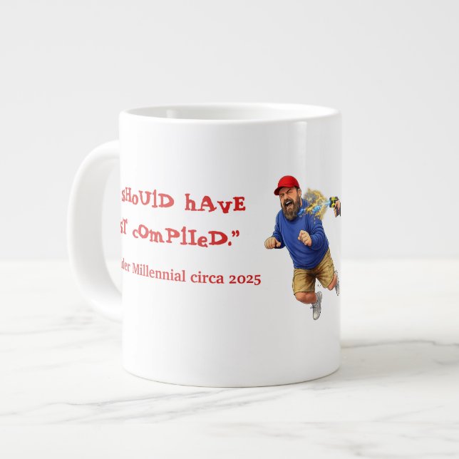 Taza De Café Gigante ¡No puedo dejar de orinar! (Izquierda)