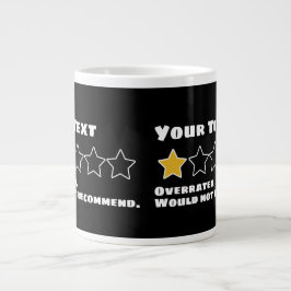 Taza De Café Gigante No Se Recomendaría Una Sobrevaloración Personaliza