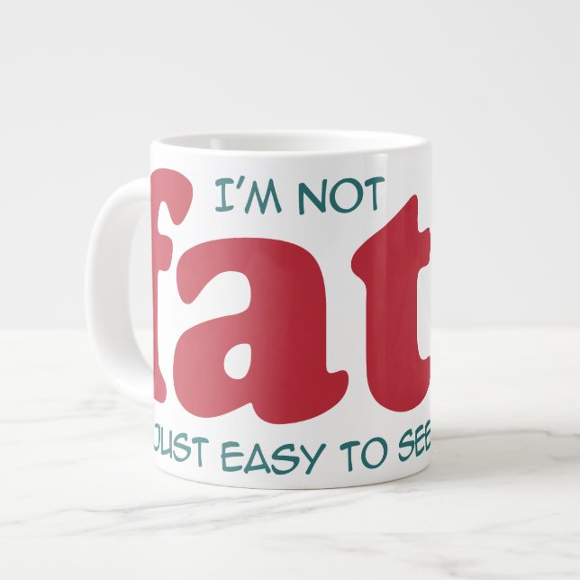 Taza De Café Gigante No soy gordo (Izquierda)