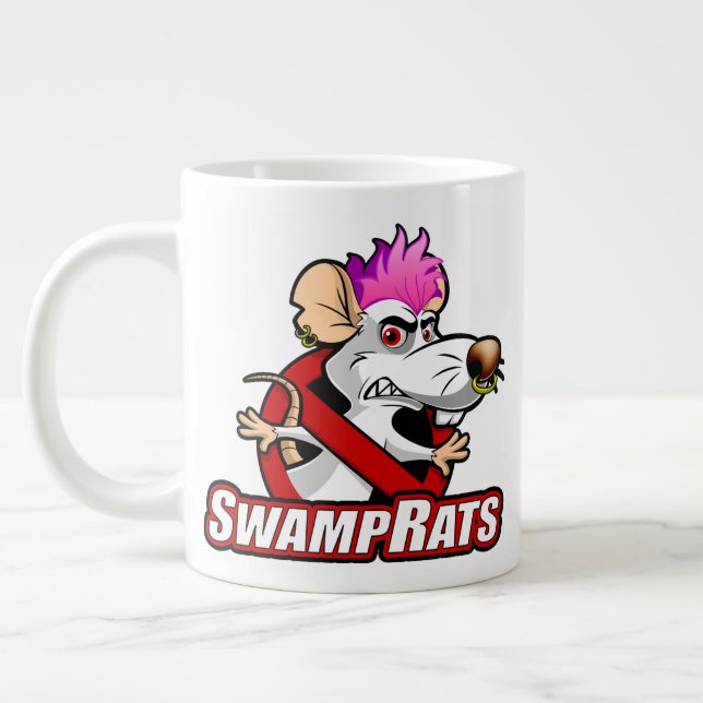 Taza De Café Gigante "NO SWAMPRATS" Jumbo Mug (Izquierda)