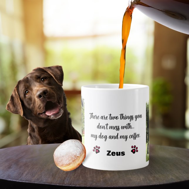 Taza De Café Gigante No te metas con mi Mascota personalizado de perro  (Subido por el creador)