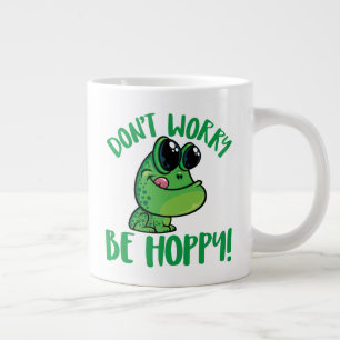 Taza De Café Gigante No te preocupes por ser una rana Personalizado son