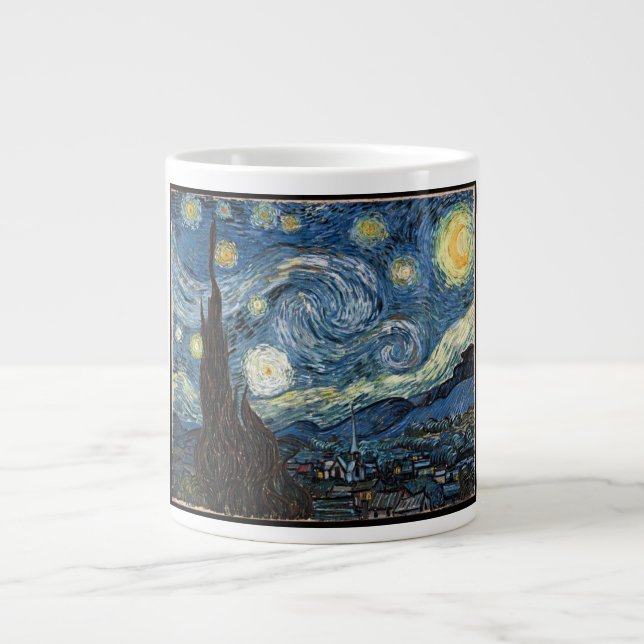Taza De Café Gigante Noche estrellada de Vincent Van Gogh (Frente)