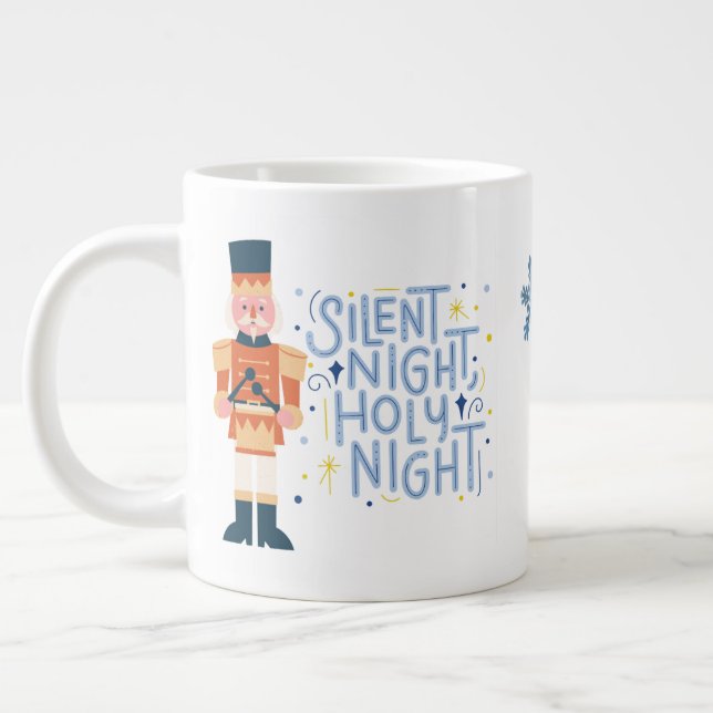 Taza De Café Gigante Noche silenciosa, noche sagrada (Izquierda)