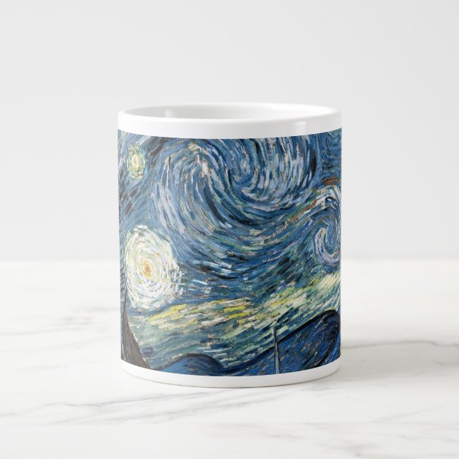 Taza De Café Gigante Noche Van Gogh Starry (Frente)