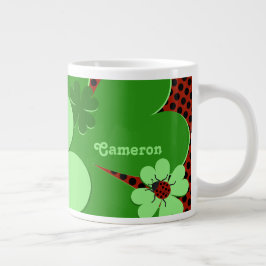 Taza De Café Gigante Nombre de la hoja de la dama de la cuchara