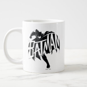 Taza De Café Gigante Nombre del pincel de tinta de Batman