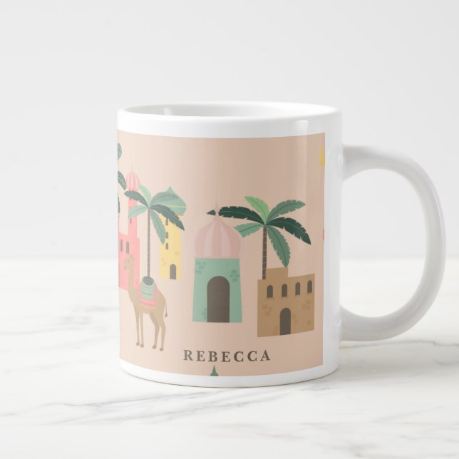 Taza De Café Gigante Nombre personalizado de las noches árabes temática (Derecha)