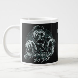 Taza De Café Gigante Nombre personalizado DEADMONTON jumbo mug.