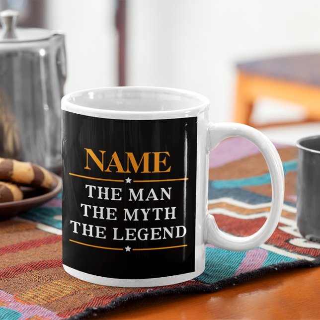 Taza De Café Gigante Nombre Personalizado El Hombre El Mito La Leyenda (Subido por el creador)