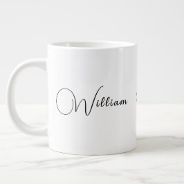 Taza De Café Gigante Nombre personalizado y regalo inicial | Gran Jumbo