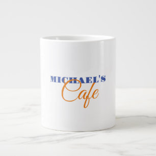 Taza De Café Gigante Nombre profesional simple y puro clásico