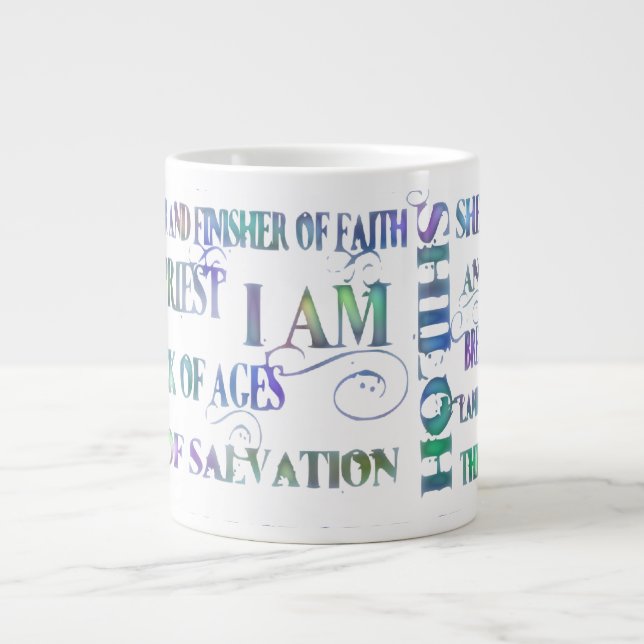 Taza De Café Gigante Nombres de Jesús (Frente)